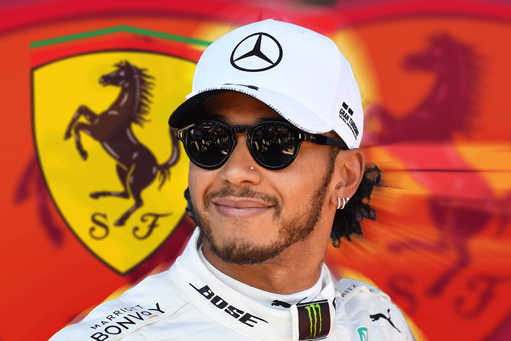 lewis hamilton recien integrado a ferrari novibet