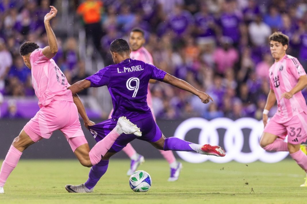 Muriel tras hacer un doblete a Inter Miami en la MLS.