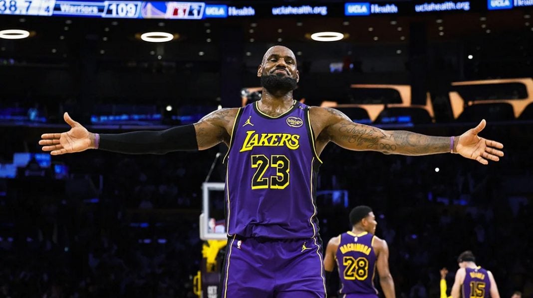 Lebron James dos Lakers na NBA