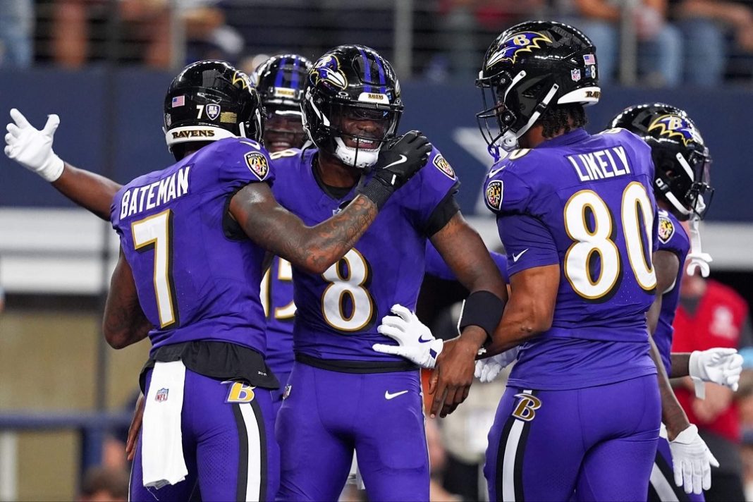 Jugadores de Baltimores Ravens.