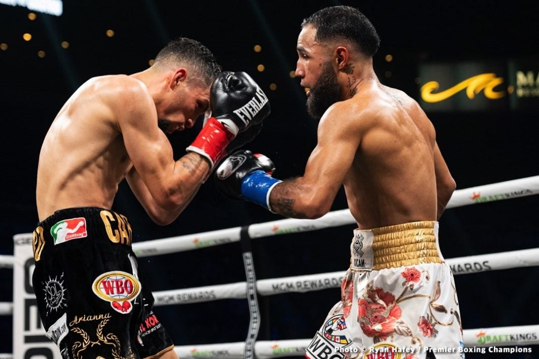 Luis Nery lanzando un uppercut