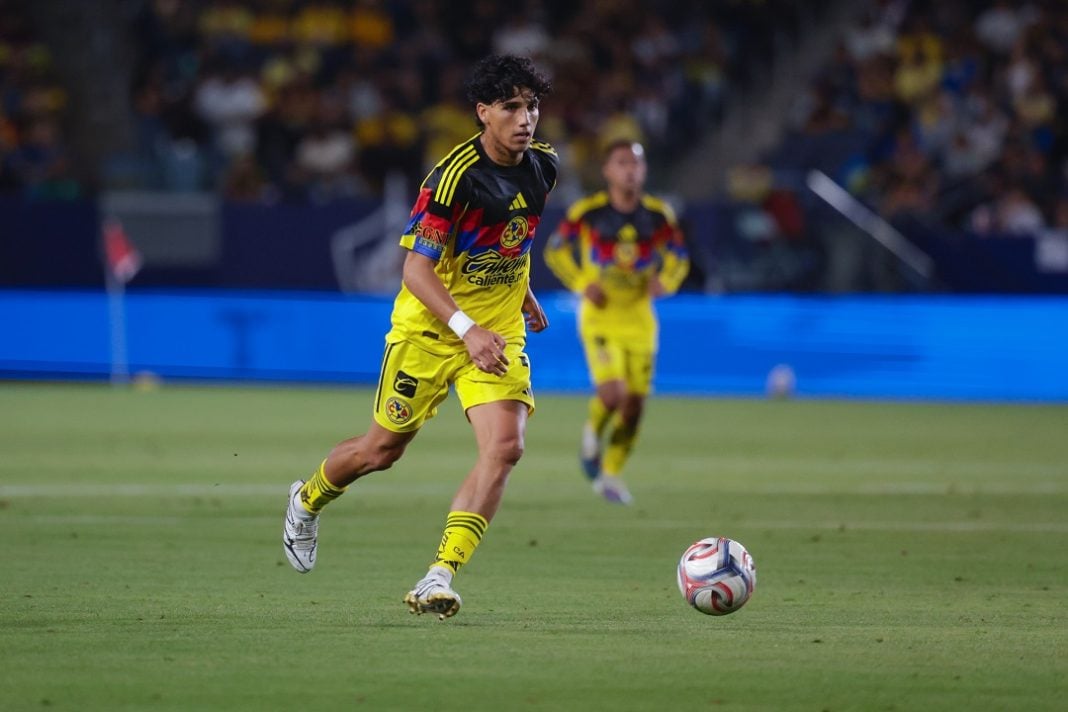 Jugadores de Club América en un amistoso,