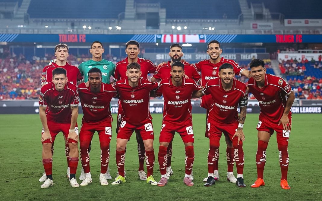Alineación de Toluca contra Juárez.