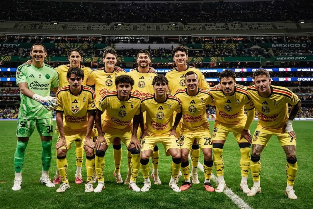 Alineación del América contra Cruz Azul.