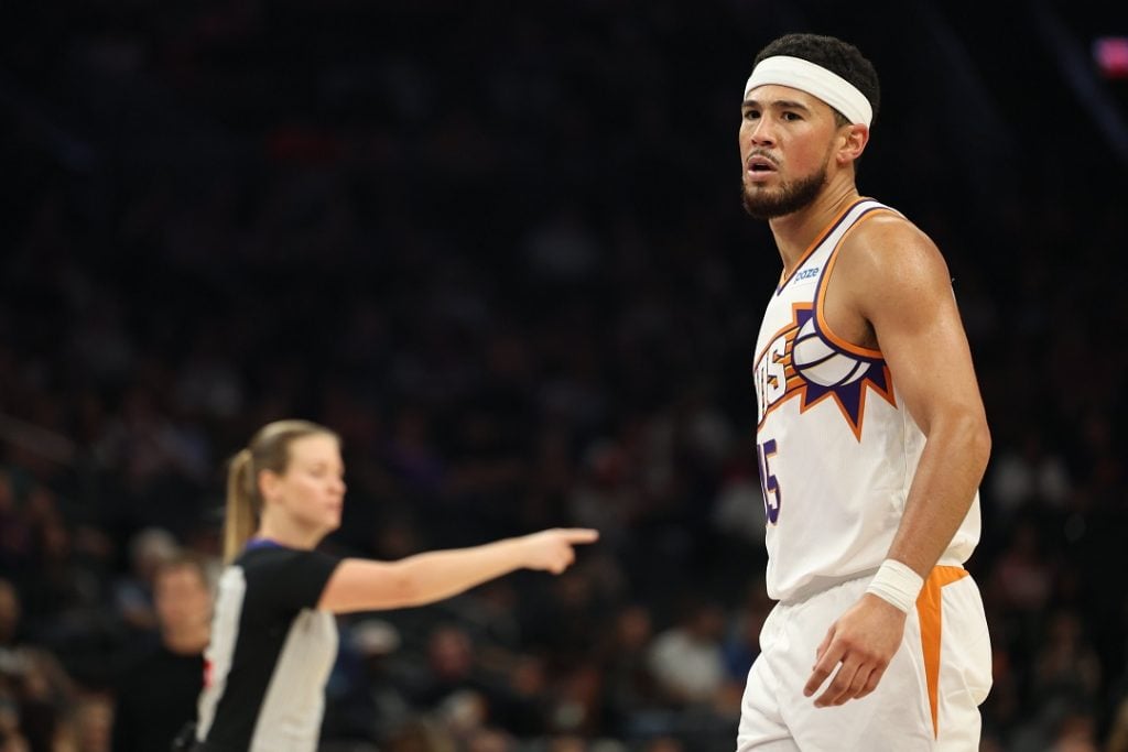 Devin Booker con los Phoenix Suns 